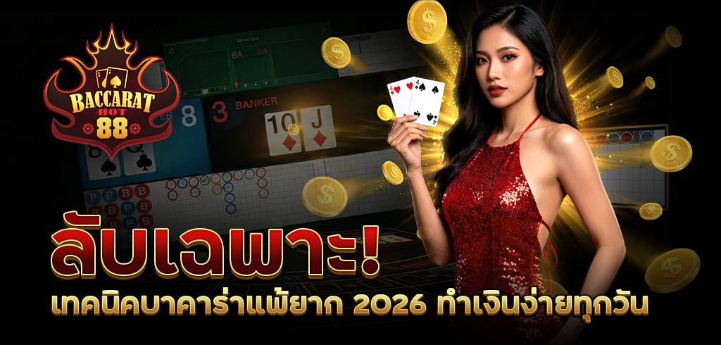 เทคนิคบาคาร่าแพ้ยาก 2026 ทำเงินง่ายทุกวัน เทคนิคบาคาร่าแพ้ยาก 2026 ทำเงินง่ายทุกวัน