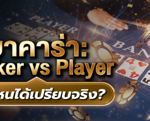บาคาร่า Banker vs Player ฝั่งไหนได้เปรียบจริง? เปิดสถิติที่คนส่วนใหญ่เข้าใจผิด
