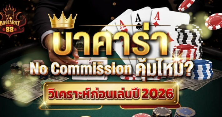 บาคาร่า No Commission คุ้มไหม? วิเคราะห์ก่อนเล่นปี 2026